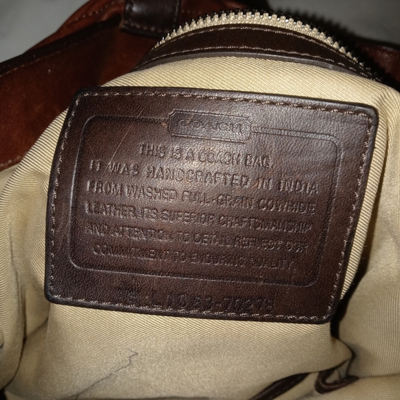 Beautiful Vintage Coach Leather Skinny Tote - Picture 7 of 13